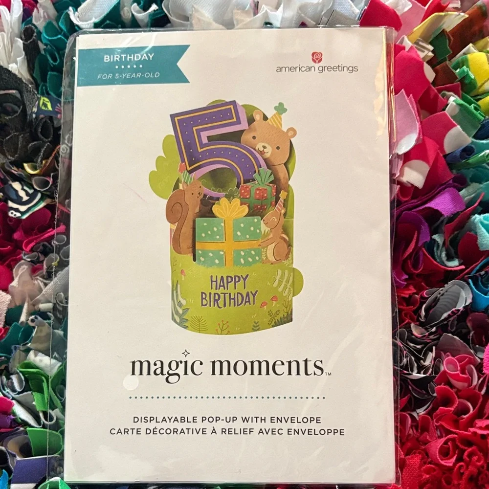 🆕American Greetings-Magic Moments 5th Birthday Pop Up Card